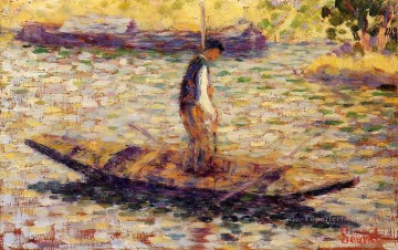 ジョルジュ・スーラ Painting - 川の人 1884